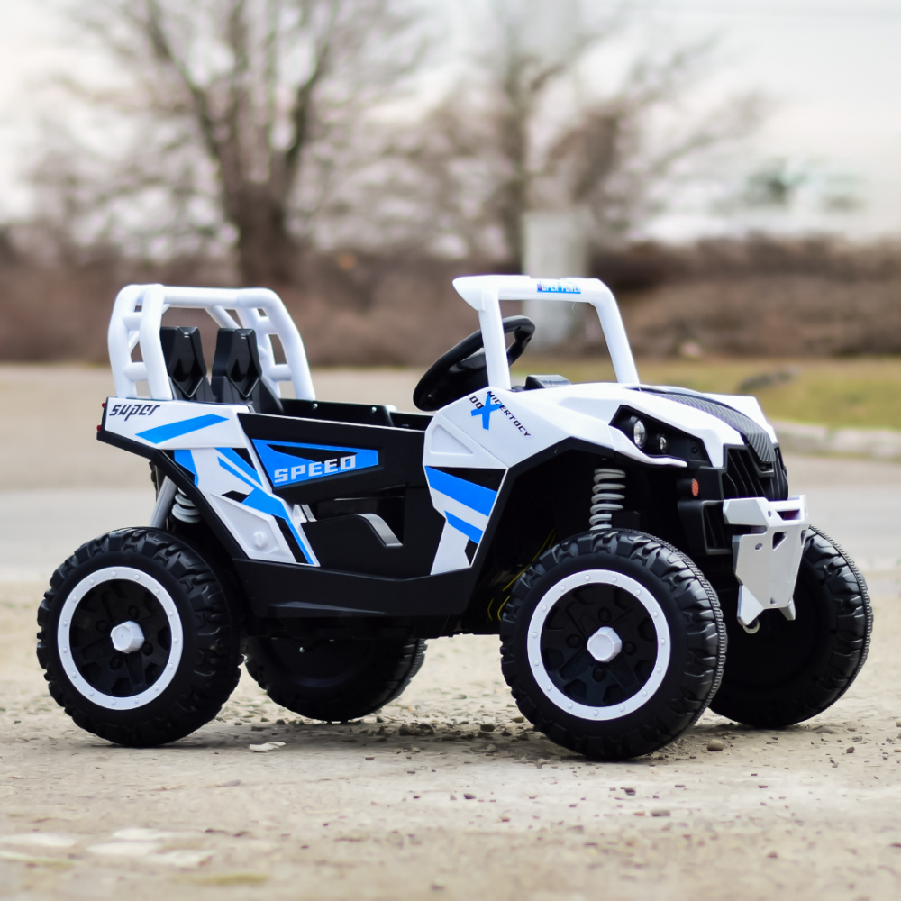 UTV electric pentru copii, Kinderauto RSR, alb [5]