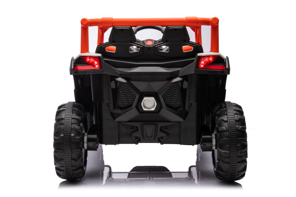 Kinderauto Warrior, UTV electric pentru copii, 4x4, 120W, 12V 7Ah, roti moi Premium, culoare portocalie [20]