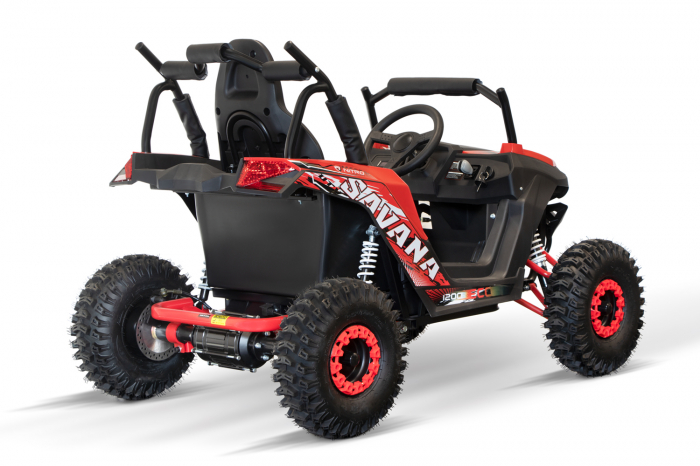 UTV electric pentru copii NITRO GoKid Savana 1200W 48V #Rosu [20]
