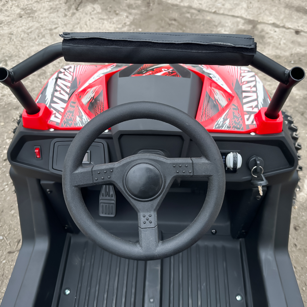 UTV electric pentru copii NITRO GoKid Savana 1200W 48V #Rosu [10]
