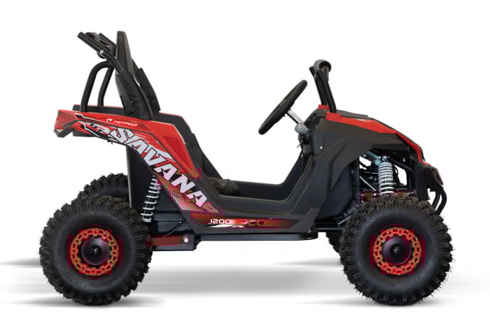 UTV electric pentru copii NITRO GoKid Savana 1200W 48V #Rosu [17]