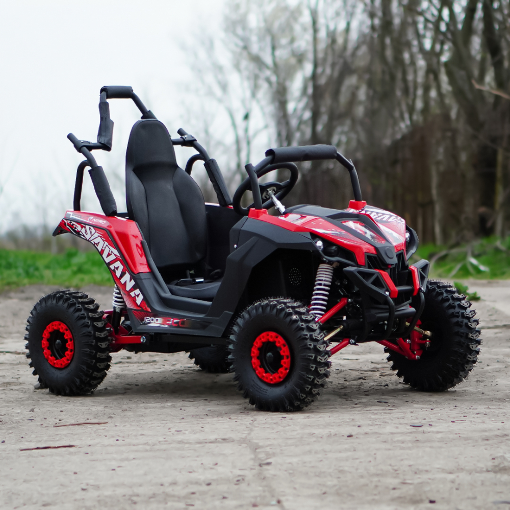 UTV electric pentru copii NITRO GoKid Savana 1200W 48V #Rosu [4]