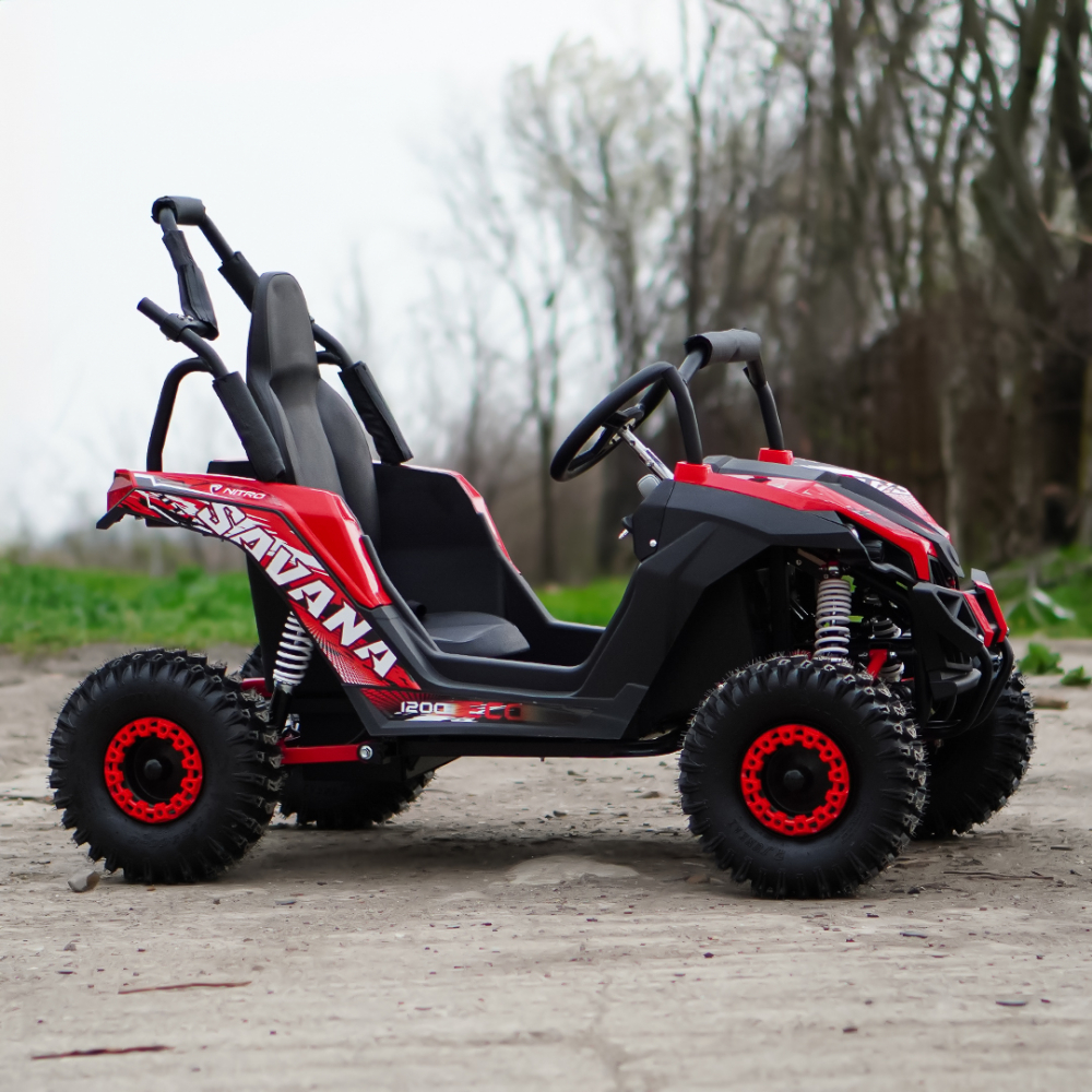 UTV electric pentru copii NITRO GoKid Savana 1200W 48V #Rosu [5]