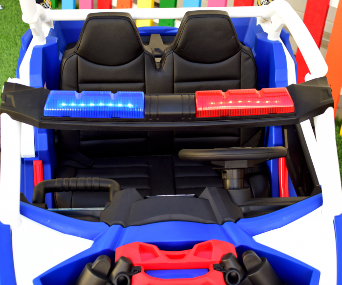 UTV electric copii Police XB2118, 4x4, 220W, 12V, albastru [11]