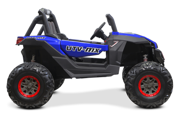 UTV electric pentru copii Rocker Premium 400W 24V #Albastru [3]