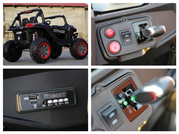 UTV electric Rocker Premium 4x4 140W 24V #Negru [10]