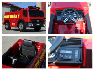 Masinuta electrica de pompieri pentru copii 2-6 ani [15]