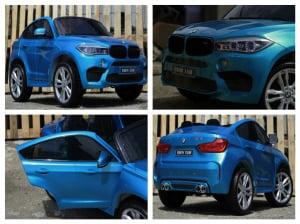 BMW X6M premium albastru pentru copii 2-8 ani [7]