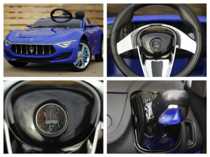 Masinuta electrica copii Maserati Alfieri, albastra [6]