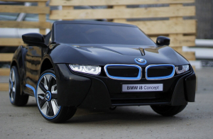 Masinuta electrica pentru copii BMW i8, 2-7 ani, negru [2]