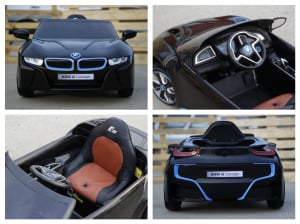 Masinuta electrica pentru copii BMW i8, 2-7 ani, negru [7]