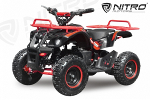 Mini ATV electric NITRO Torino Deluxe Quad 800W 36V #Rosu [1]