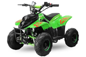 ATV electric ECO Bigfoot 800W 36V cu Baterie Detasabila SI FAR cu LED #Verde [0]