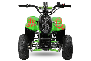 ATV electric ECO Bigfoot 800W 36V cu Baterie Detasabila SI FAR cu LED #Verde [1]