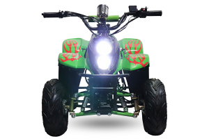ATV electric ECO Bigfoot 800W 36V cu Baterie Detasabila SI FAR cu LED #Verde [8]