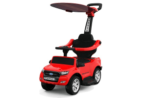 Masinute electrice - Carut pentru plimbat copii 2 in 1 Ford Ranger STANDARD #Rosu