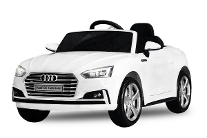 Masinute electrice - Masinuta electrica Audi S5 Cabriolet 2x35W CU ROTI MOI 12V #Alb