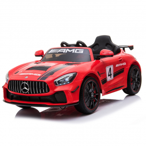 Masinute electrice - Masinuta copii electrica Mercedes GT-R AMG, rosie, 2x25W