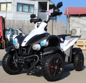 Atv electric pentru copii 2-7 ani Dooma EVA alb [2]