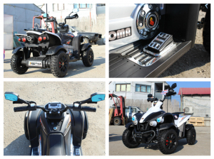 Atv electric pentru copii 2-7 ani Dooma EVA alb [7]
