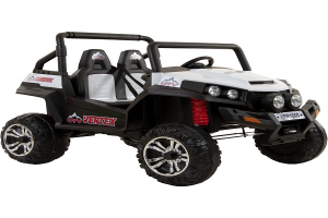 Masinute electrice - Utv electric alb Golf-Kart pentru copii, premium