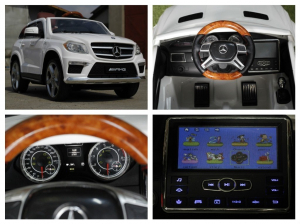 Masinuta electrica pentru copii Mercedes GL63, alba [7]