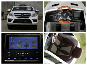 Masinuta electrica pentru copii Mercedes GL63, alba [6]