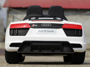 Masinuta electrica Audi R8 Spyder, alba, 2-6 ani [4]