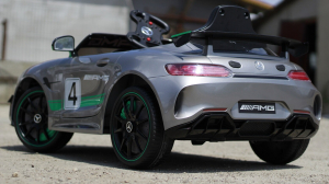 Masinuta electrica copii 2-5 ani Mercedes GT-R gri [4]