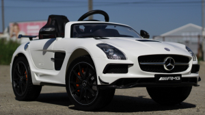 Mercedes SLS AMG premium alb, copii 2-7 ani [2]