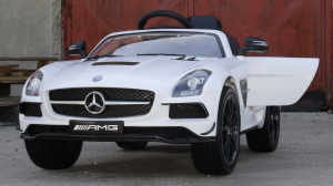 Mercedes SLS AMG premium alb, copii 2-7 ani [4]