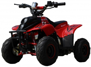 ATV electric ECO Bigfoot 800W 36V cu Baterie Detasabila SI FAR cu LED #Rosu [0]