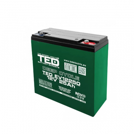 Piese & accesorii - Acumulator 12V 25Ah pentru masinuta electrica TED1225EV