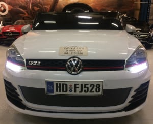 Masinuta electrica pentru copii VW Golf GTI, alb [3]
