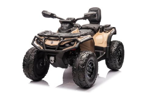 ATV electric pentru 2 copii Can Am Outlender 800W 24V Bombardier, culoare khaki [9]