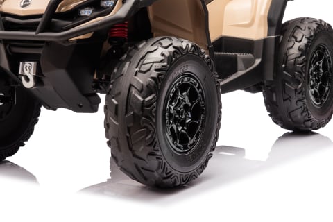 ATV electric pentru 2 copii Can Am Outlender 800W 24V Bombardier, culoare khaki [27]
