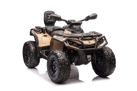 ATV electric pentru 2 copii Can Am Outlender 800W 24V Bombardier, culoare khaki [6]