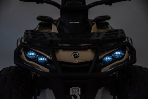 ATV electric pentru 2 copii Can Am Outlender 800W 24V Bombardier, culoare khaki [23]