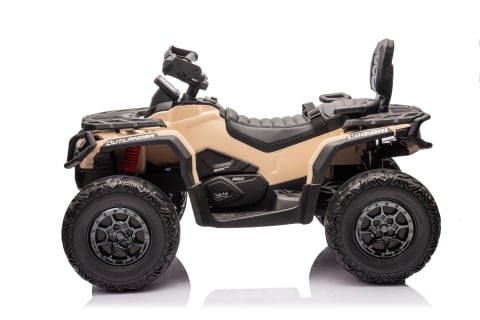 ATV electric pentru 2 copii Can Am Outlender 800W 24V Bombardier, culoare khaki [12]