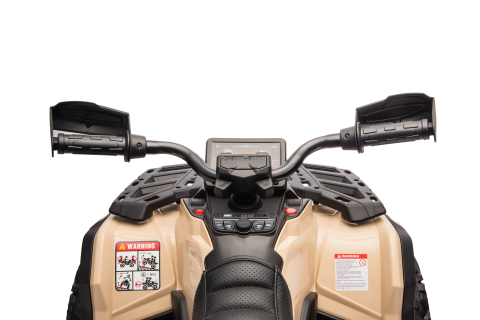 ATV electric pentru 2 copii Can Am Outlender 800W 24V Bombardier, culoare khaki [16]