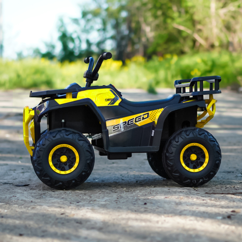 ATV electric copii 2-5 ani, Mini DESERT, 120W 12V, music player, telecomanda control parental, culoare galbena [3]