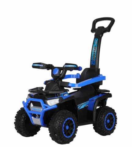 Masinute electrice - ATV electric pentru copii, cu maner 3 in 1, Kinderauto Warrior, 30W 6V, echipare Standard, albastru
