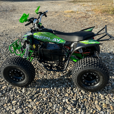 ATV electric ECO Replay XXL 1500W 60V 20Ah cu diferential, roti 8 inch, culoare Verde [6]