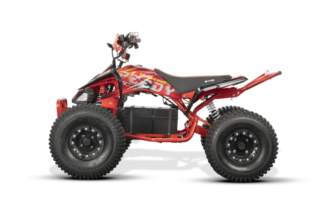 ATV electric ECO Speedy XXL 1500W 60V 20Ah cu diferential, roti 8 inch, culoare rosie [2]