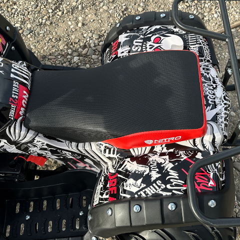 ATV electric Eco Toronto 1000W 48V 20Ah, roti 7 inch, culoare Rosu Camuflaj [15]