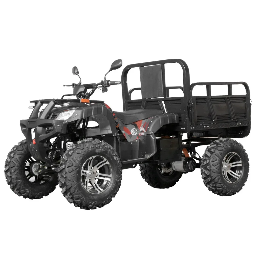 Vehicule electrice adulti - ATV electric Hecht Farmis Army XXL 3000W 72V 52Ah cu diferential, roti 12 inch