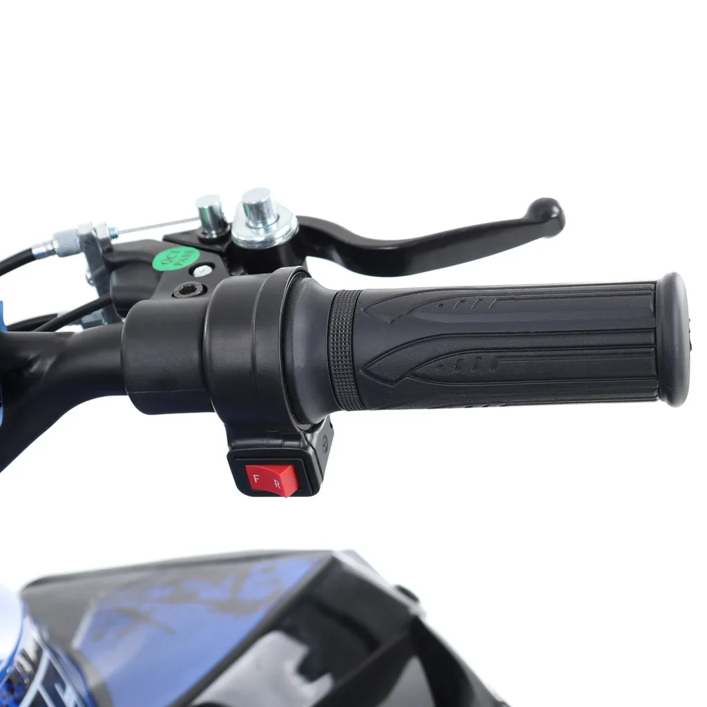 ATV electric Kinder Eco Wolf , motor 1060W 36V pozitionat pe punte si cui remorcare,  culoare albastra [5]