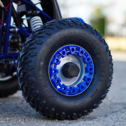 ATV electric Kinder Eco Wolf XXL 1200W 48V cu 3 viteza 6 inch, culoare albastra [14]