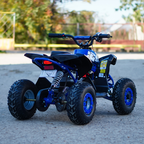 ATV electric Kinder Eco Wolf XXL 1200W 48V cu 3 viteza 6 inch, culoare albastra [6]