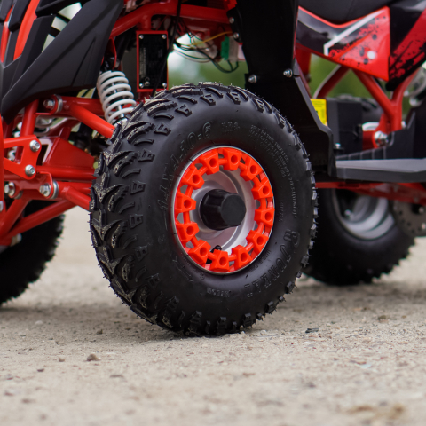 ATV electric Kinder Eco Wolf XXL 1200W 48V cu 3 viteza 6 inch, culoare Rosie [10]